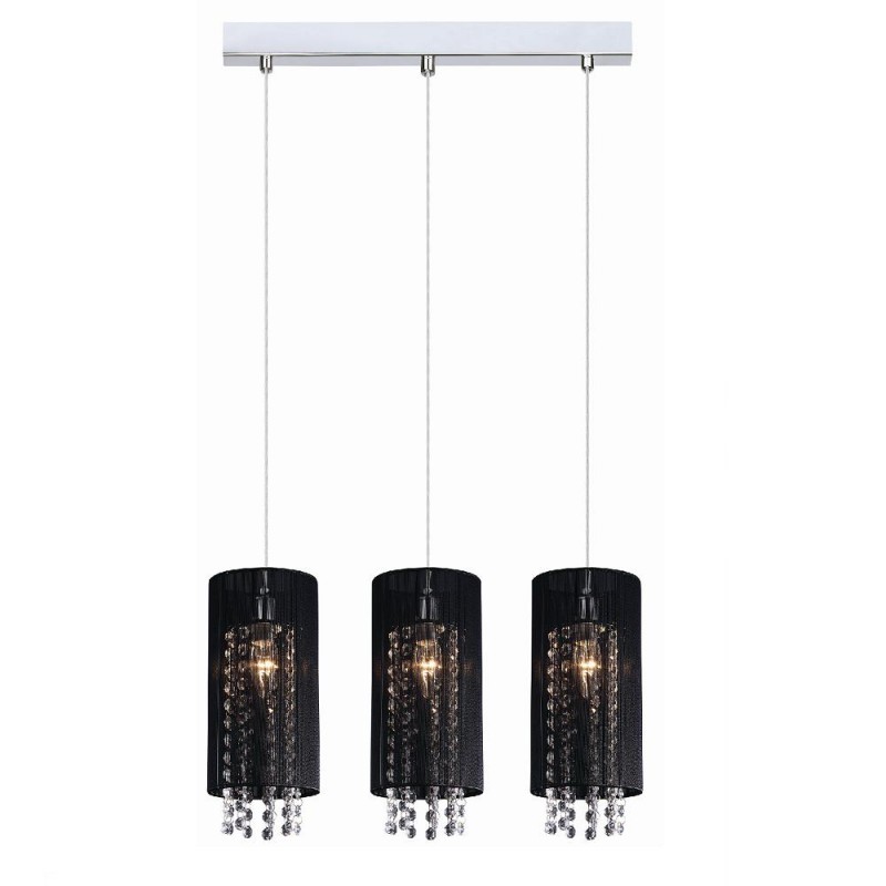 Lampa wisząca/żyrandol Italux MDM1787/3 BK