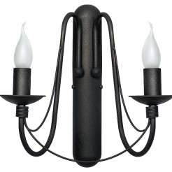 KINKIET RÓŻA 2 BLACK 397D1