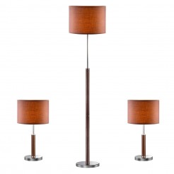 Lampka nocna/biurkowa/gabinet Italux 97031-3BR KOMPLET