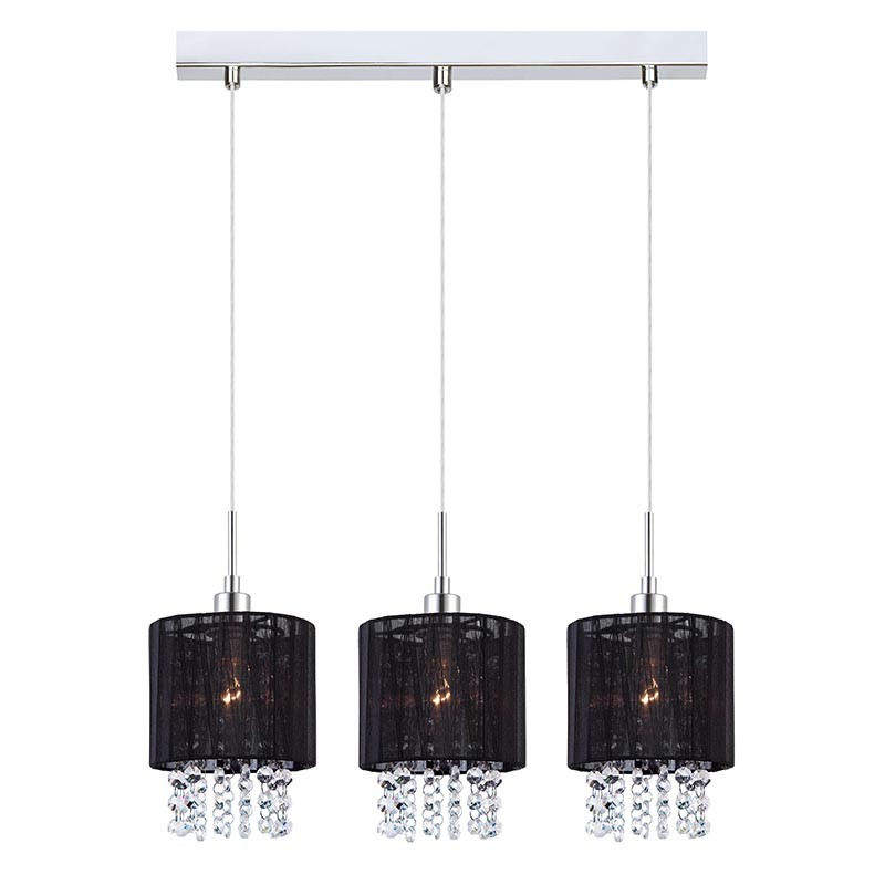 Lampa wisząca Italux  BLACK MDM1953-3 BK