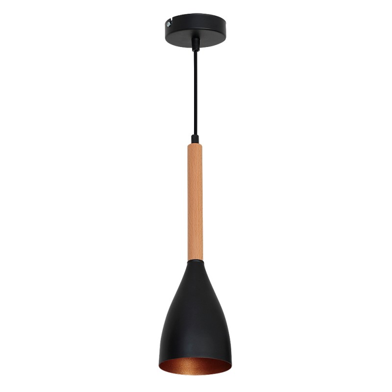 Lampa wisząca Luminex black-gold-buk 9112