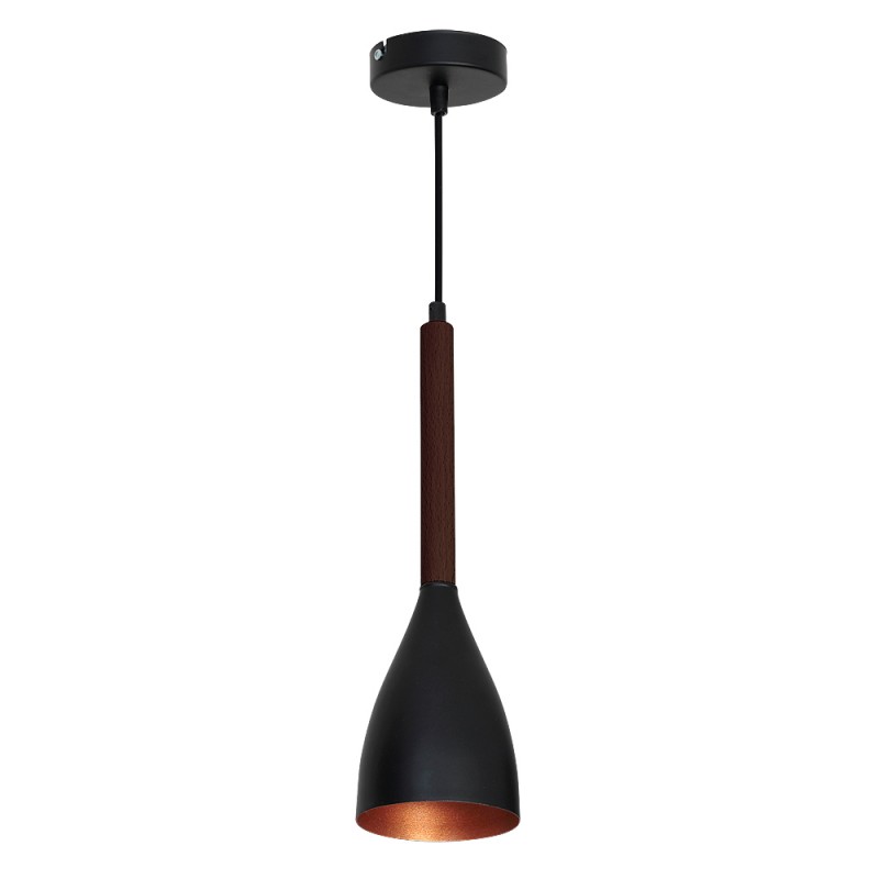 Lampa wisząca Luminex black-gold-wenge 9159