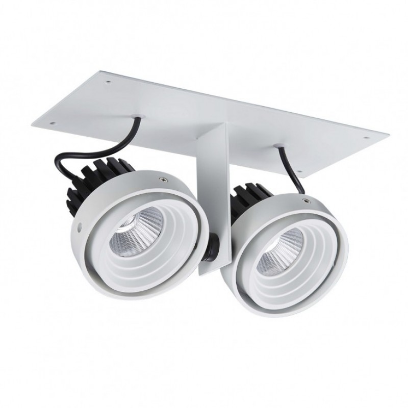 Oprawa downlight/oczko Italux DOUBLE GL7118-2/2X12W 3000K WH+BL