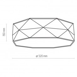 KANTOOR WHITE LAMPA SUFITOWA 4  520 1565