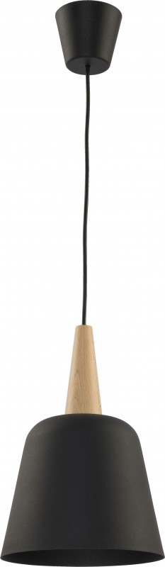 Lampa wisząca TK Lighting WOOD BLACK 1590