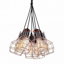 Lampa wisząca Italux MDM-2272/6 BK+COP