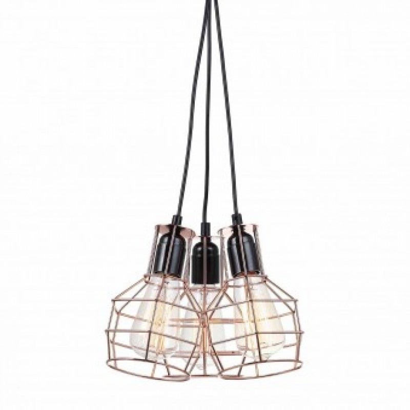 Lampa wisząca Italux MDM-2272/3 BK+COP