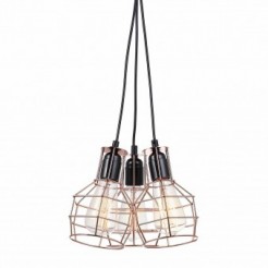 Lampa wisząca Italux MDM-2272/3 BK+COP