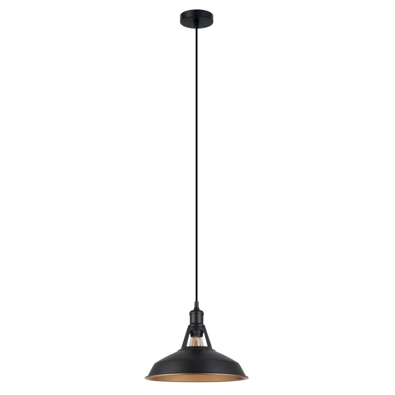 Lampa wisząca Italux BLACK MDM-2315/1 M BK+GD
