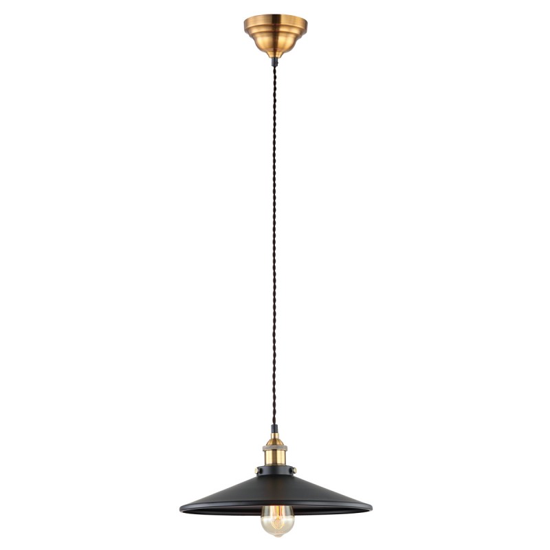 Lampa wisząca Italux MDM-3458/1L BK+GD