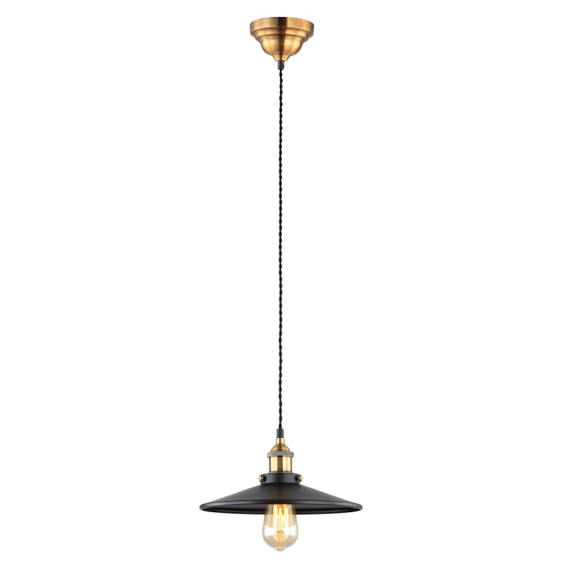 Lampa wisząca Italux MDM-3458/1M BK+GD