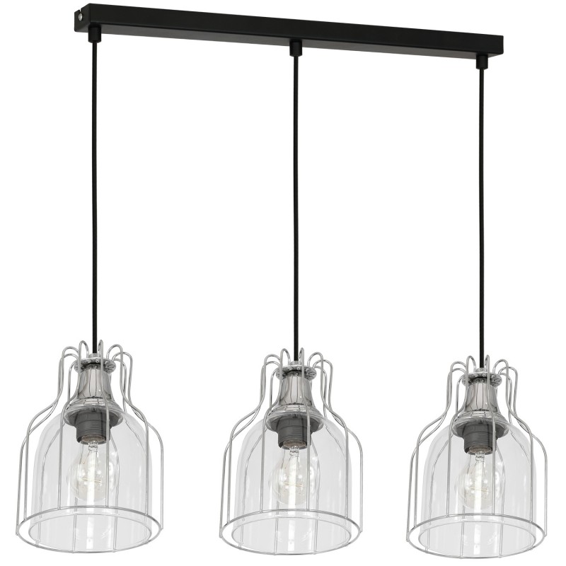 Lampa wisząca Luminex chrome-black 7889