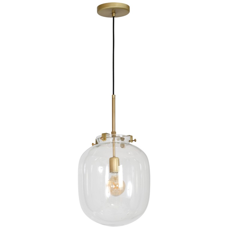 Lampa wisząca Luminex brass/transparent 8354