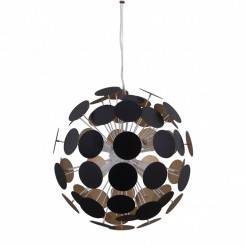 Lampa wisząca Italux BLACK/GOLD AD20180/6C BL+G