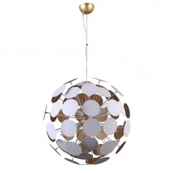 Lampa wisząca Italux WHITE-GOLD AD20180/6B WH+GD