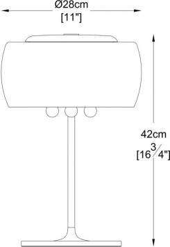 Lampka nocna/biurkowa/gabinet Zuma Line T0076-03E-F4FZ