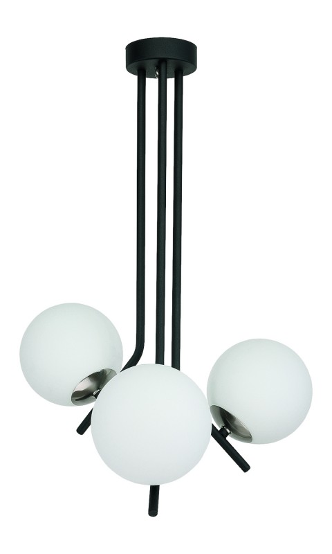 Lampa wisząca Jupiter 1736 CZARNY/NIKIEL