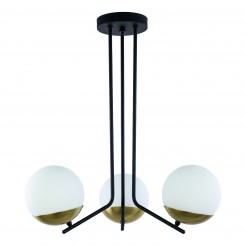 Lampa wisząca Jupiter 1719 CZARNY/MOSIĄDZ