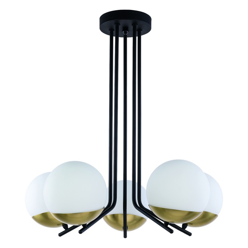 Lampa wisząca Jupiter 1720 CZARNY/MOSIĄDZ