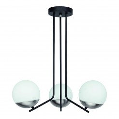 Lampa wisząca Jupiter 1723 CZARNY/NIKIEL