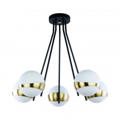 Lampa wisząca Jupiter 1710 CZARNY/MOSIĄDZ