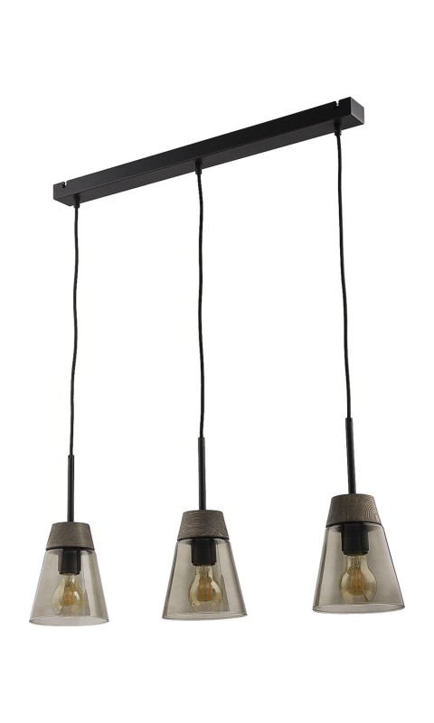 Lampa wisząca Jupiter 1684 czarny/antracyt