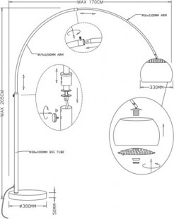 Lampa podłogowa Zuma Line TS-010121MM