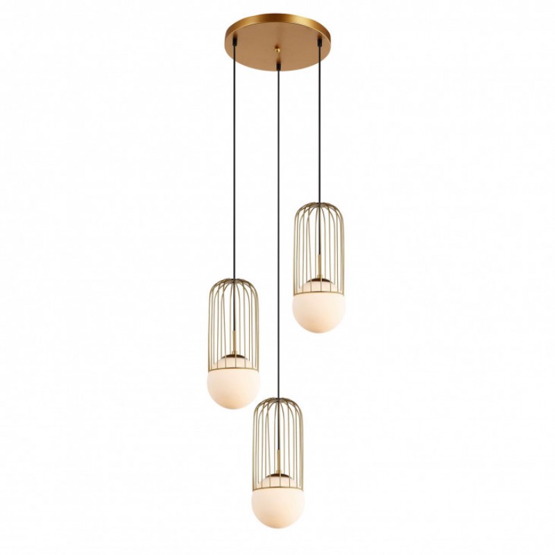 Lampa wisząca Italux MDM-3939/3 GD GOLD