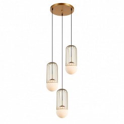 Lampa wisząca Italux MDM-3939/3 GD GOLD