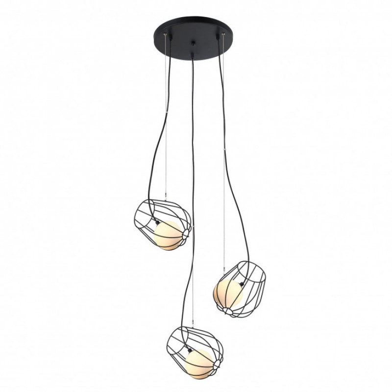 Lampa wisząca Italux MDM-3942/3 BK BLACK