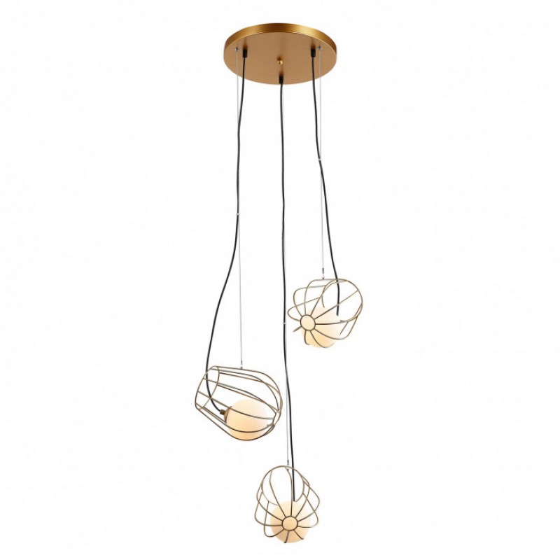 Lampa wisząca Italux MDM-3942/3 GD GOLD