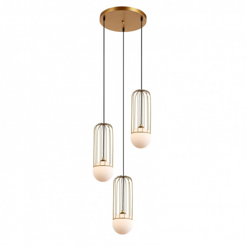 Lampa wisząca Italux MDM-3938/3 GD GOLD