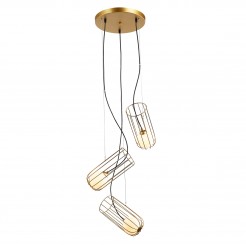 Lampa wisząca Italux MDM-3941/3 GD GOLD