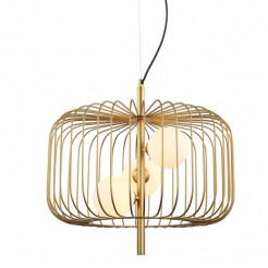 Lampa wisząca Italux MDM-3936/3 GD GOLD