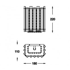 Kinkiet Zuma Line WALL W0465-01B-B5AC