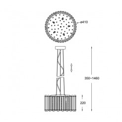 Lampa wisząca Zuma Line PENDANT P0465-05C-F4AC