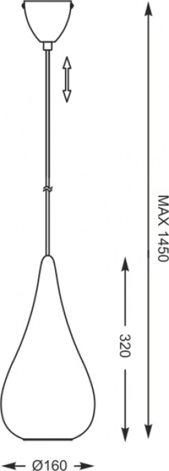 Lampa wisząca Zuma Line PENDANT P1305-01S-F4AB