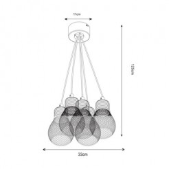 Lampa wisząca Zuma Line  PENDANT P16130A-5