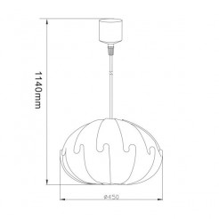 Lampa wisząca Zuma Line TL-770P-C