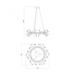 Lampa wisząca Zuma Line PL170513-2