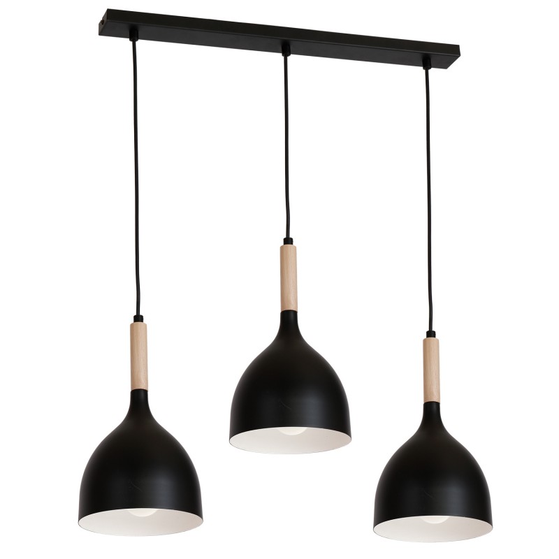 Lampa wisząca Luminex black/ light wood 1193