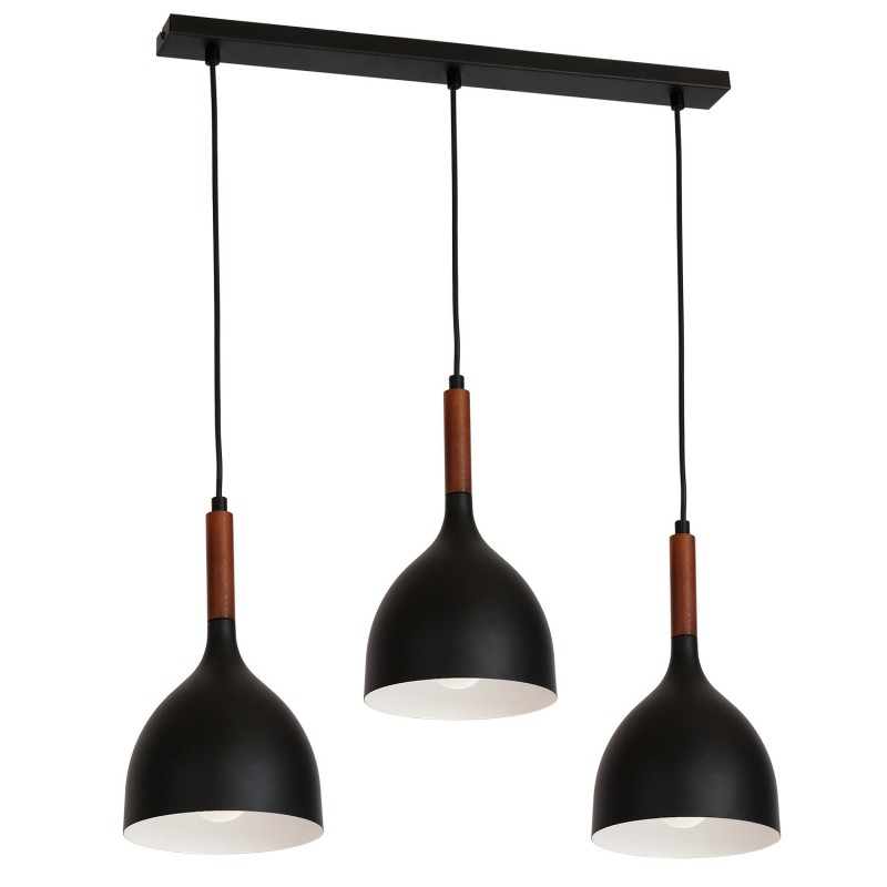 Lampa wisząca Luminex black/darkwood 1391