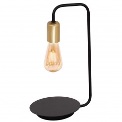 Lampka nocna/biurkowa/gabinet Luminex black/gold 1063