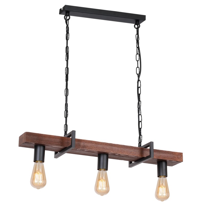 Żyrandol Luminex wood/black 665