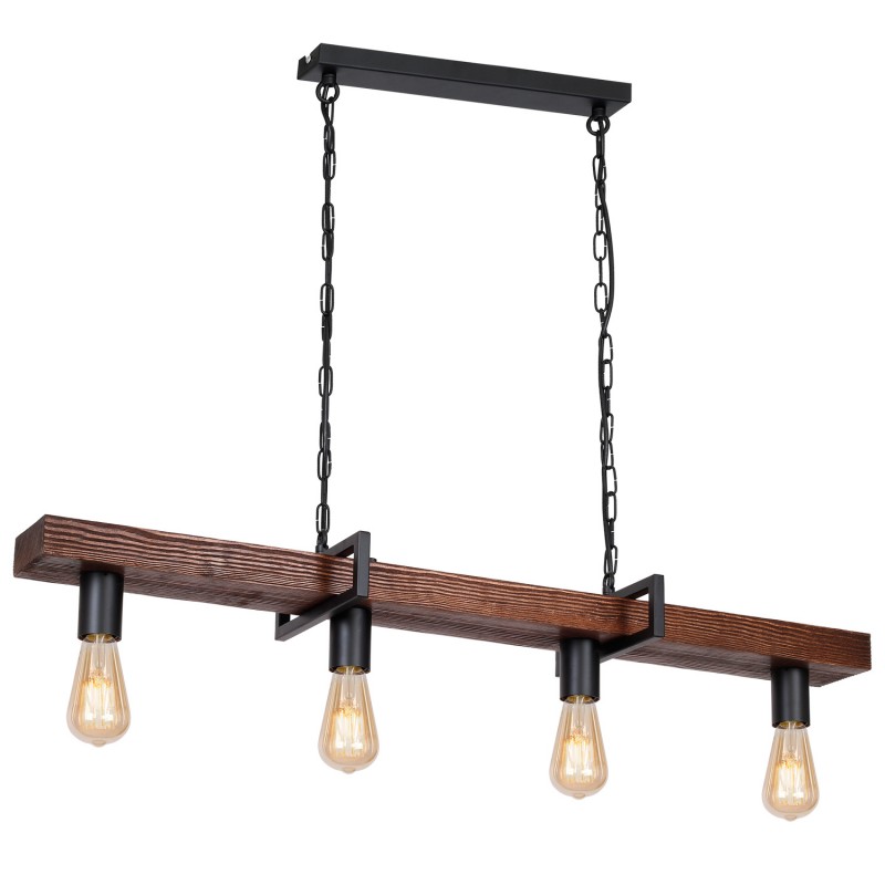 Żyrandol Luminex wood/black 666