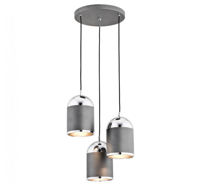 Lampa wisząca Argon 3 koło antracyt 1299