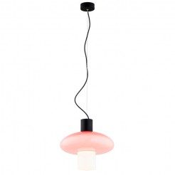 Lampa wisząca Argon koral/opal 4109