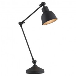 Lampka nocna/biurkowa/gabinet Argon czarny 3197