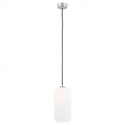 Lampa wisząca Argon 1 opal, chrom 4038