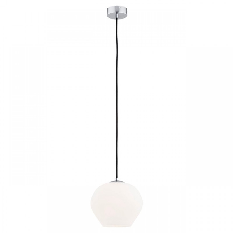 Lampa wisząca Argon 1 opal, chrom 4040